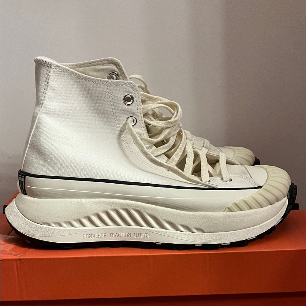 Converse Cream High-Top Sneakers